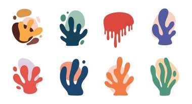 El çizimi ikonlar. vektör illüstrasyonu.