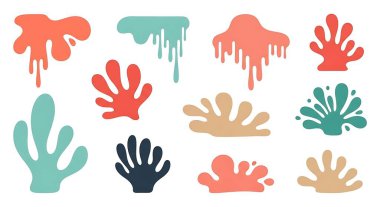 farklı el tipi vektör simgeleri kümesi