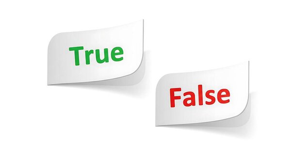 true and true signs. vector illustration.