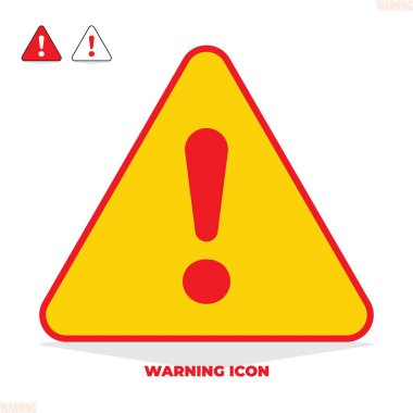 Tehlike tehlike sembolü uyarısı. Uyarı işareti. Ünlem işareti. Dikkat dikkat. Güvenlik uyarısı simgesi.