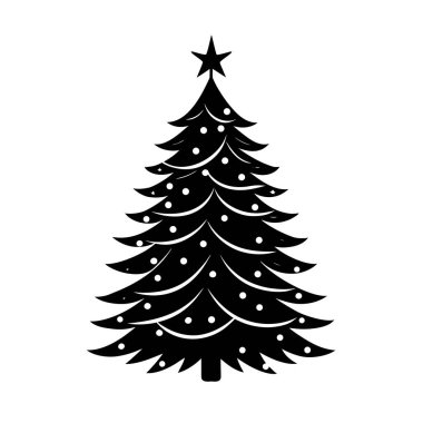 Noel ağacı illüstrasyon sanatı