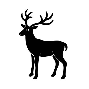 Ren geyiği yazılabilir ve düzenlenebilir dosya 