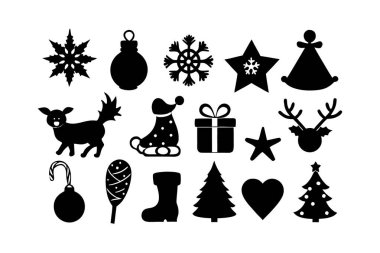  Noel-bayram-siluet-ikonlar