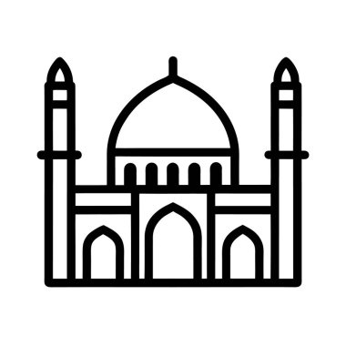 niamey-mosque-landmark-icon---black-line-vector