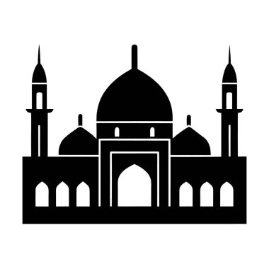 niamey-niger-camii-siluet-line-art