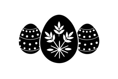 Silüet, paskalya yumurtası, şenlikli, dekoratif...