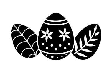 Silüet, paskalya yumurtası, şenlikli, dekoratif...