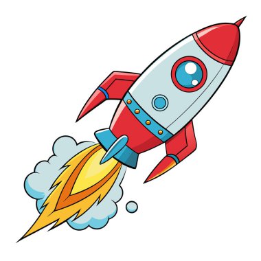 Roket oyuncağı patlatma sanatı.