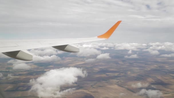 A vista da janela da aeronave — Vídeo de Stock