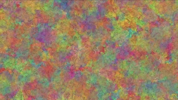 Animação abstrata de formas coloridas — Vídeo de Stock