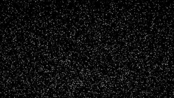Snöflingor på svart bakgrund — Stockfoto