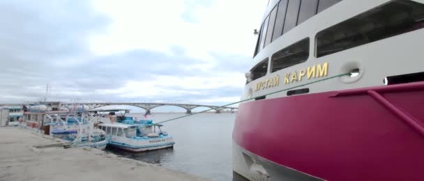 Saratov Rusya Ekim 2020 Pv300 Projesinden Mustai Karim Yolcu Gemisi — Stok video