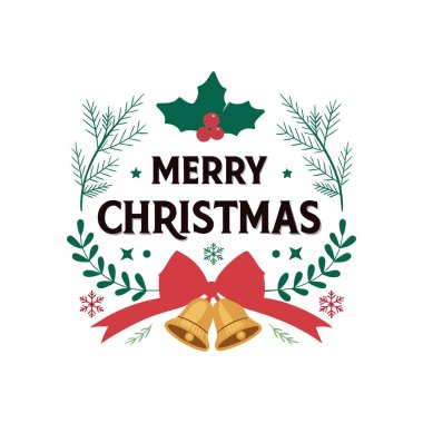 Mutlu noeller siluet logo vektör çizgisi sanat logosu tasarımı