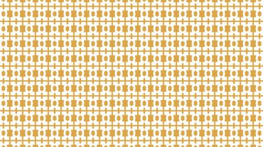 Minimalist, Vector-Style Seamless Pattern. Repeating Abstract Horizontal Geometric Lines And Shapes In Ochre On A White Background, Ideal For Modern Wallpaper, Fabric, Web, Or Print Design.