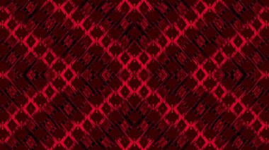 A Striking, High-Contrast, Seamless Geometric Pattern With A Distressed, Rough Texture In Vibrant Red And Deep Black, Forming A Symmetrical Diamond Lattice.