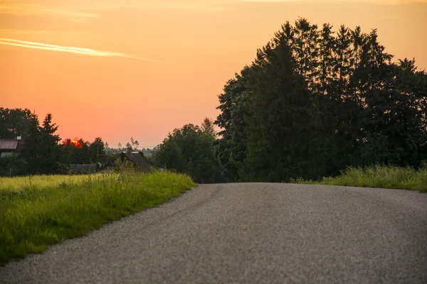 Camino al amanecer — Foto de Stock