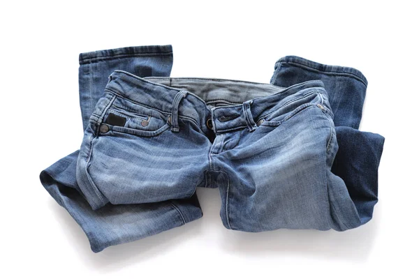 Blaue Jeans für Frauen. — Stockfoto