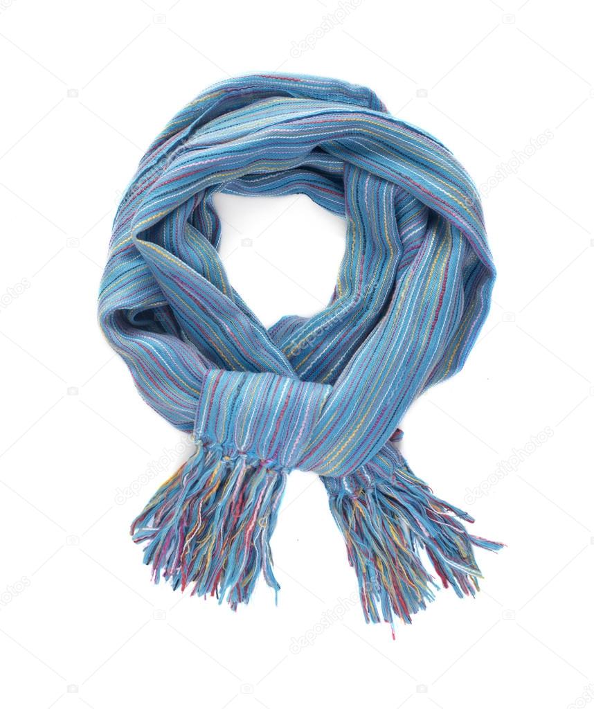 Colorful scarf on a white background.