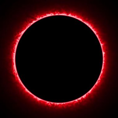 Neon eclipse moon circle portal ring Loop animation on black background. Neon circles abstract futuristic motion background. Glowing portal animation concept