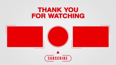 Ekranın sonundaki animasyonu izlediğiniz için teşekkürler. Creative End Ekran Elementleri ve Metin Görüntü Sonucu kanal sonu ekranını izlediğiniz için teşekkürler