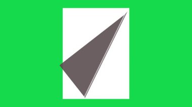 Video geçişleri için yeşil ekranlı kağıt sayfaları çevirmenin animasyonu. Sayfa döndürme canlandırma kavramı