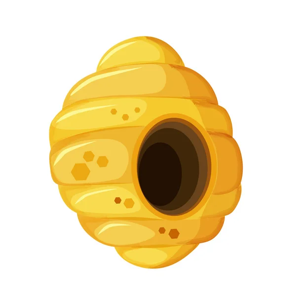 Çizimde arıların yaşadığı renkli sarı arı kovanını tasvir ediyor.