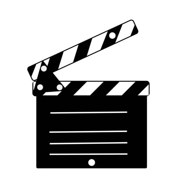 Siyah beyaz film alkış tahtası.