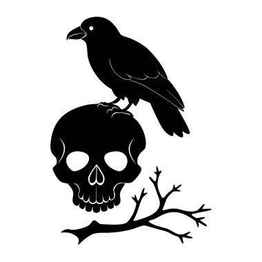 Ayrıntılı bir yüksek karşıtlık siyah ve beyaz çizimi