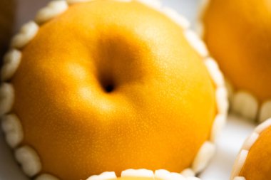 Asian pears, nashi pear fruit fresh from the tree organic agriculture and vitamin nutrition. High quality photo