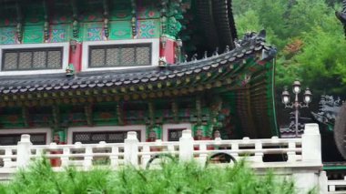 Gangwondo, Güney Kore - 8 Ekim 2025 Gangwon Kapsamlı Müze, Müzenin ana girişi. Yüksek kalite 4k görüntü