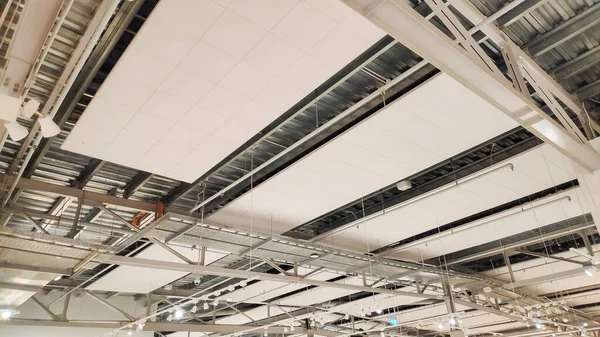 Close-up photo of the sturdy and strong iron frame roof.