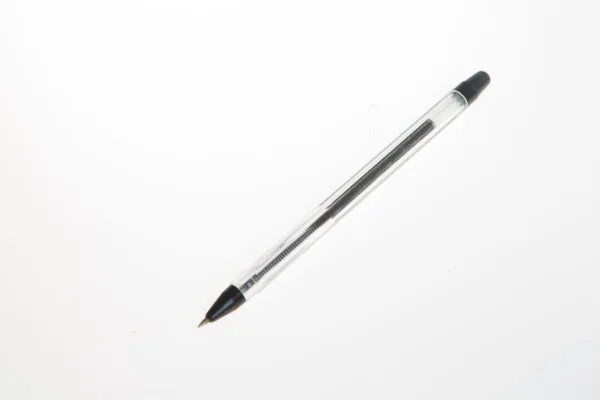 Neuer Kugelschreiber isoliert auf weißem Hintergrund — Stockfoto