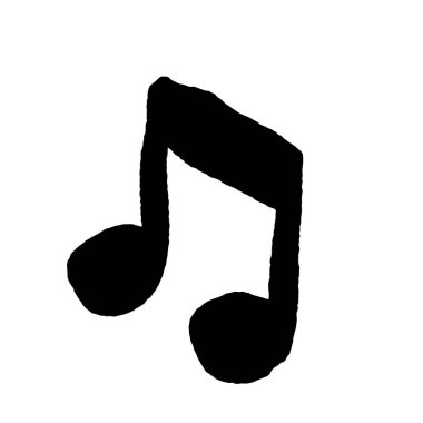 El Çizimi 8. Müzik Notası İllüstrasyonu Basit Müzik Sembolü Simgesi Simgesi Sanat Çizgisi