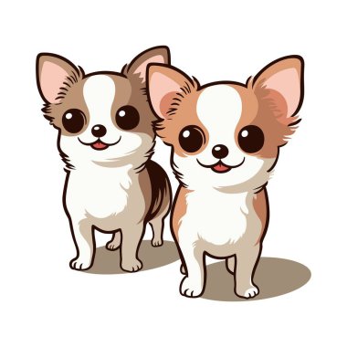 Chihuahua baş logo taşıyıcısı, ışıl ışıl gözlü.