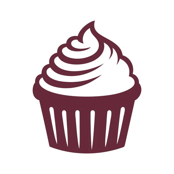 Lezzetli keklerin logo vektörü gölgeli daireler çiziyor.