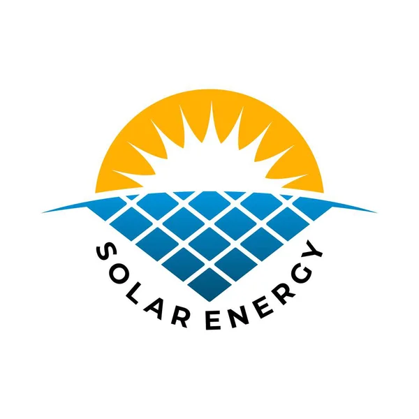 Güneş enerjisi logosu taşıyıcı el dairesel olarak izole edildi