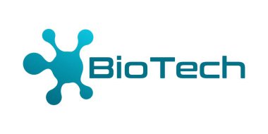 Biyoteknoloji logo vektörü izole edildi. Basit harf tasarımı