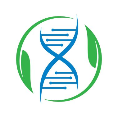 Biyoteknoloji logo vektörü izole edildi. Basit harf tasarımı