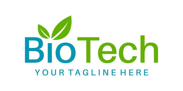Biyoteknoloji logo vektörü izole edildi. Basit harf tasarımı