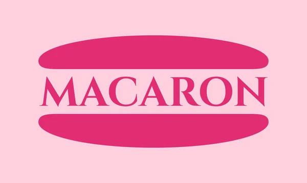 Macaron logo vektör resimleme simgesi