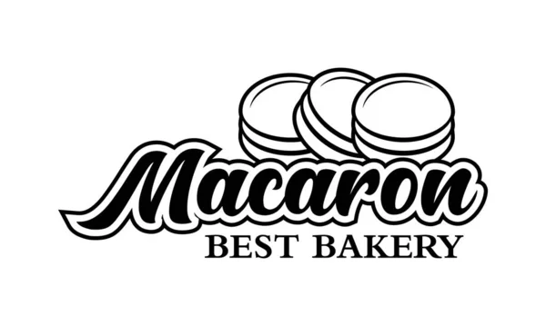 Macaron logo vektör resimleme simgesi