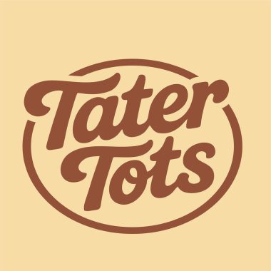Patates kroket logo vektör gösterimi