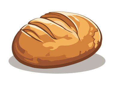 Ekşi hamurlu logo vektörü. Basit tasarım harfi