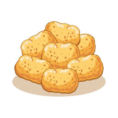 Patates kroket logo vektör gösterimi