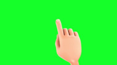 el hareketi 3d illüstrasyon