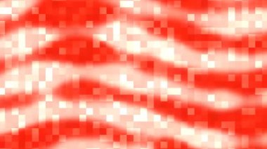 Piksellerle soyut kırmızı ve beyaz kare arkaplan