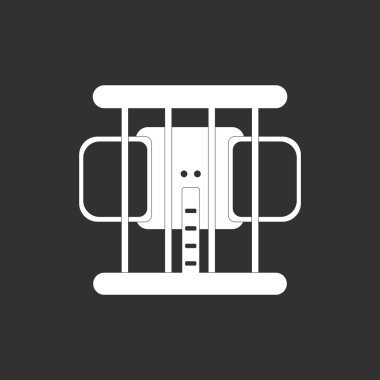 Vektör çizim hayvanlar şık arka plan fil üzerinde