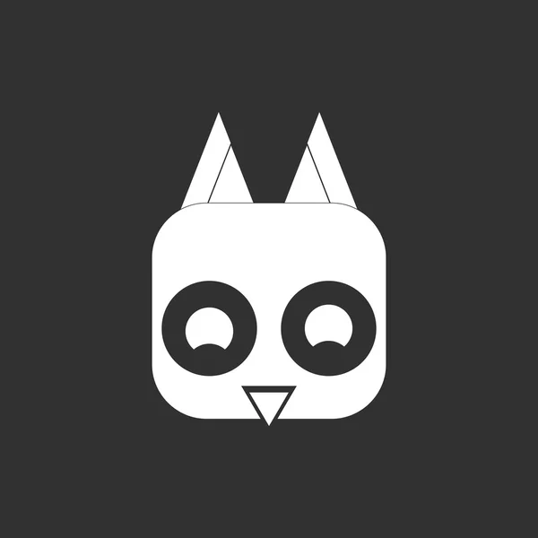 Hayvanlar üzerinde şık arka plan bebek kuş kafa vektör çizim