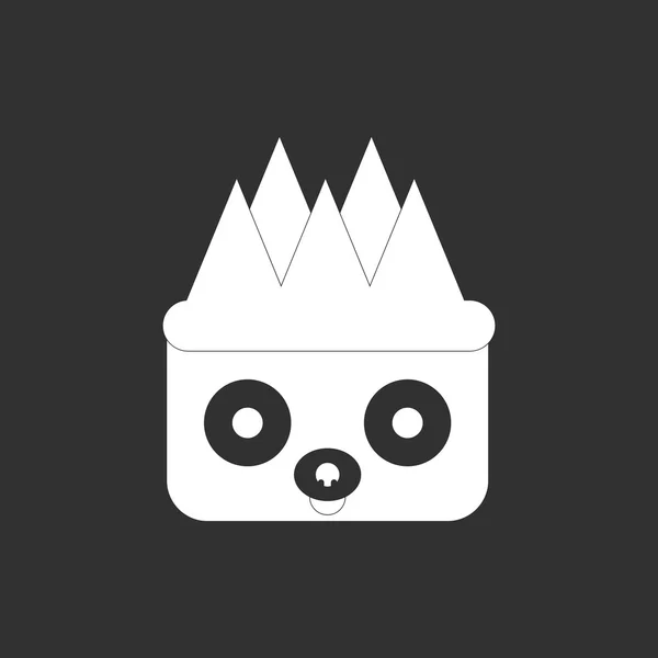 Şık arka plan koala baş hayvanlar vektör çizim