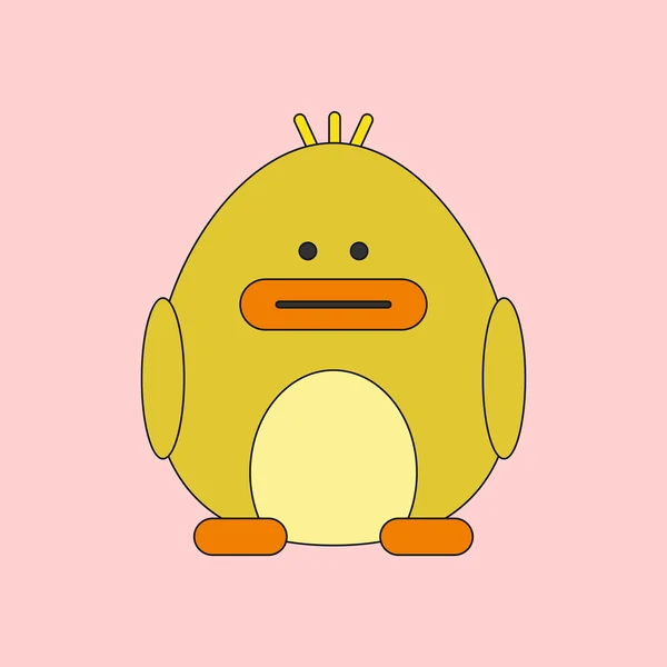 Şık arka plan civciv bebek hayvanlara vektör çizim